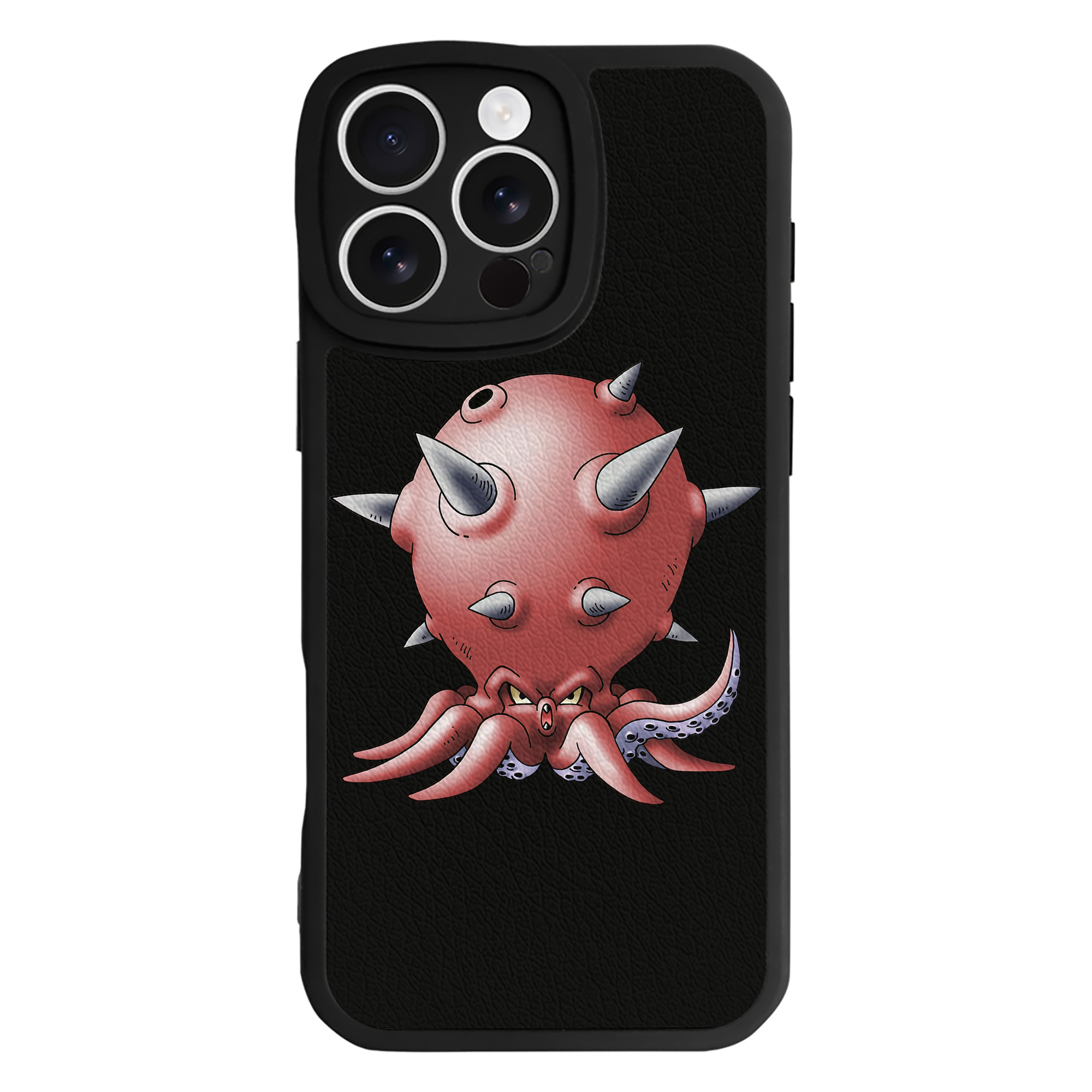 （画像用） ドラゴンクエスト Doragon Kuesuto Dragon Quest 【iPhone 16シリーズ対応】シリコンスマホケース（レザー調） 材質：シリコン